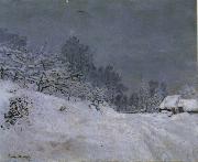 Claude Monet The Road in front of Saint-Simeon Farm in Winter France oil painting artist